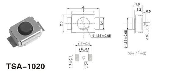 MP3 accessories MP4 accessories 3*4*2 middle button 3x4x2 small gold brick touch switch
MP3 accessories MP4 accessories 3*4*2 middle button 3x4x2 small gold brick touch switch