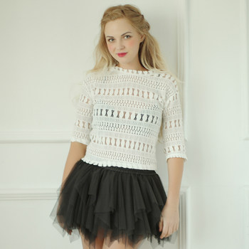 Customized Japanese-style dotted yarn ultra-short half-length tutu skirt Customized Japanese-style dotted yarn ultra-short half-length tutu skirt