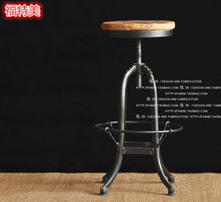 European-Style Retro Solid Wood Bar Chairs, Neoclassical American-Style Bar Tables and Chairs, High Stools, Distressed Leisure Backrest Chairs European-Style Retro Solid Wood Bar Chairs, Neoclassical American-Style Bar Tables and Chairs, High Stools, Distressed Leisure Backrest Chairs