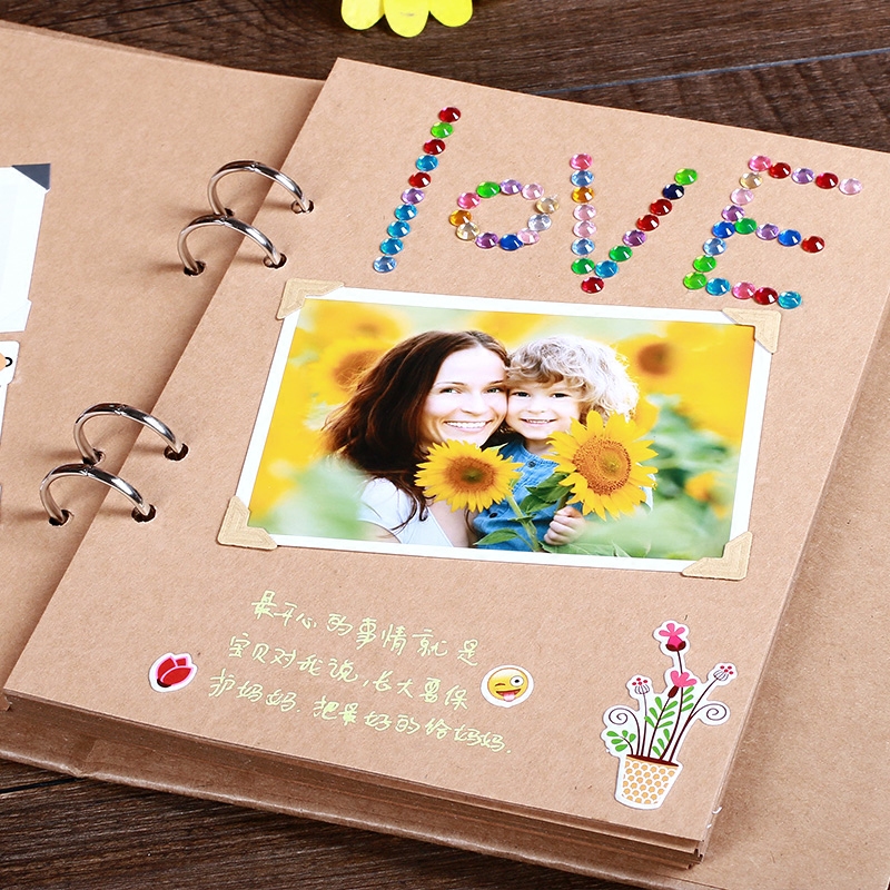 Album Scrapbook Polaroid Fai Da Te, Copertina Rigida In Carta Kraft, Libro Dei Ricordi Per Matrimonio, Anniversario, Viaggi E Famiglia – Khaki