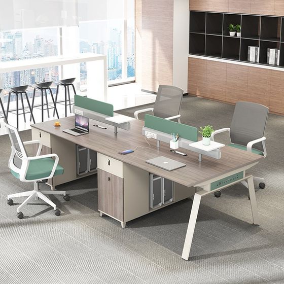 Office table and chair combination double face to face staff table four-person modern simple screen booth office furniture
Office table and chair combination double face to face staff table four-person modern simple screen booth office furniture