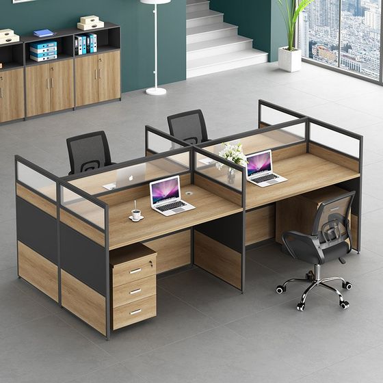 Screen staff desk simple modern 2/4 person desk and chair combination office furniture partition card holder
Screen staff desk simple modern 2/4 person desk and chair combination office furniture partition card holder