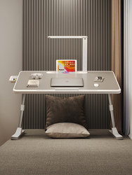 Small table with desk lamp foldable lifting bed desk student writing bay window bedroom dormitory bed table pen Small table with desk lamp foldable lifting bed desk student writing bay window bedroom dormitory bed table pen