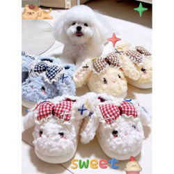 Autumn and winter puppy thickened warm platform slippers Autumn and winter puppy thickened warm platform slippers