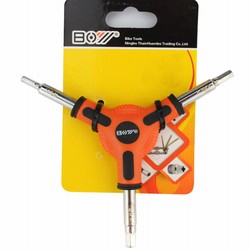 Boy Bicycle Y-Shaped Hex Wrench Three-Prong Mountain Bike Multi-Purpose Maintenance Tool Wrench 4/5/6mm Repair Boy Bicycle Y-Shaped Hex Wrench Three-Prong Mountain Bike Multi-Purpose Maintenance Tool Wrench 4/5/6mm Repair