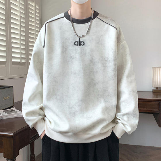 Tie-dye sweatshirt for men in spring and autumn teenagers simple trendy long-sleeved T-shirt for boys American casual inner bottoming shirt
Tie-dye sweatshirt for men in spring and autumn teenagers simple trendy long-sleeved T-shirt for boys American casual inner bottoming shirt