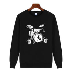 New Autumn and Winter Drum Set Sweatshirt, Long-Sleeved T-Shirt for Male Drummers and Guitarists, Printed Pattern Team Uniform Performance Clothing for Women New Autumn and Winter Drum Set Sweatshirt, Long-Sleeved T-Shirt for Male Drummers and Guitarists, Printed Pattern Team Uniform Performance Clothing for Women