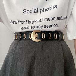 No-Punch Belt for Women, Designer Niche Jeans Belt, Women's Thin Decorative Multi-Hole Versatile Belt ins Style No-Punch Belt for Women, Designer Niche Jeans Belt, Women's Thin Decorative Multi-Hole Versatile Belt ins Style