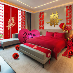 Wedding Decoration Set for the Bride and Groom's Bedroom, Bridal Chamber, Bedside Atmosphere, Hotel Decoration Garlands Wedding Decoration Set for the Bride and Groom's Bedroom, Bridal Chamber, Bedside Atmosphere, Hotel Decoration Garlands