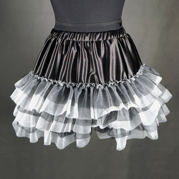 Beaushare short skirt A -line skirt is sweet, cool black
 Beaushare short skirt A -line skirt is sweet, cool black
