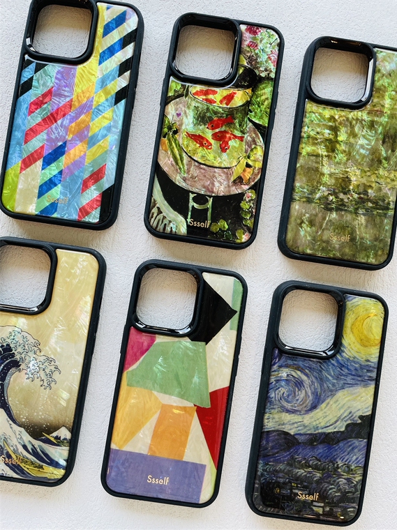 Ssself For Girls Natural Fritillary Famous Painting Epoxy High Quality Premium 15, 14, 13, 12, 11 iPhone Case