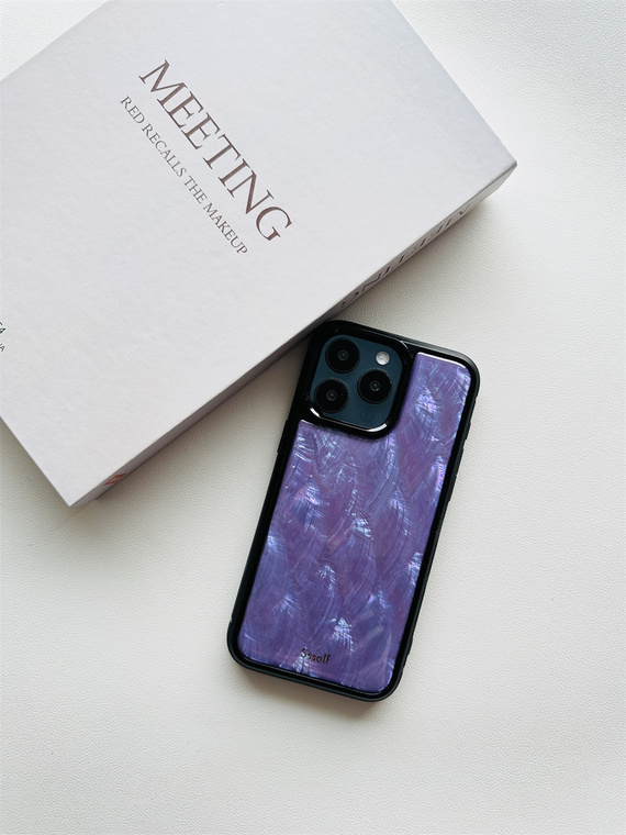 Ssself For Girls Versatile Purple Lavender Dreamy Sweet High Quality Premium 15, 14, 13, 12, 11 iPhone Case
