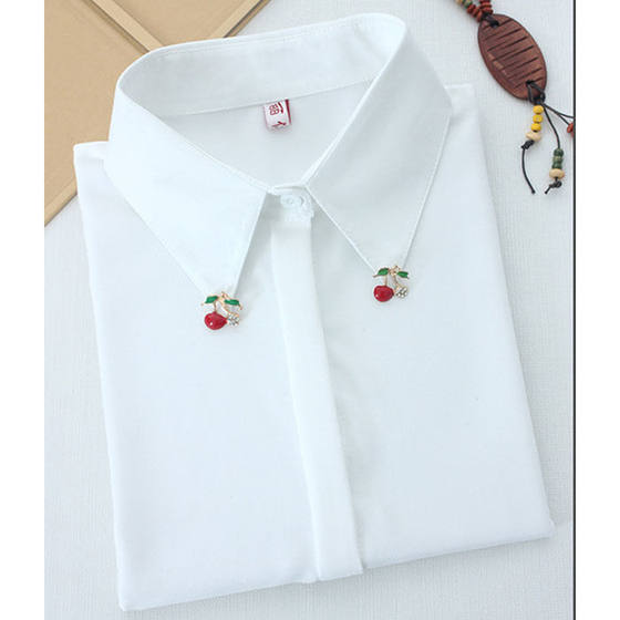 Loose plus size white diamond collar shirt for women 2025 autumn new long-sleeved loose plus size base shirt top
Loose plus size white diamond collar shirt for women 2025 autumn new long-sleeved loose plus size base shirt top