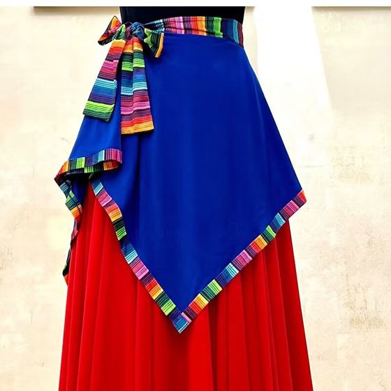 Tibetan dance (apron shawl dual-purpose) national apron performance dancing practice butt curtain skirt versatile square dance
Tibetan dance (apron shawl dual-purpose) national apron performance dancing practice butt curtain skirt versatile square dance