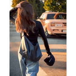 Autumn and Winter Super Popular Wide Shoulder Strap Black Crossbody Bag for Women 2025 New Style Commuter Lazy Single Shoulder Tote Bag Large Capacity Autumn and Winter Super Popular Wide Shoulder Strap Black Crossbody Bag for Women 2025 New Style Commuter Lazy Single Shoulder Tote Bag Large Capacity