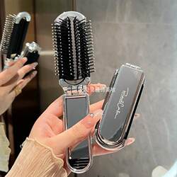 New Cartoon Folding Comb Portable Makeup Mirror Airbag Comb for Women with Long Hair Cute Children's Student Massage Comb New Cartoon Folding Comb Portable Makeup Mirror Airbag Comb for Women with Long Hair Cute Children's Student Massage Comb