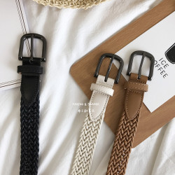 Braided Hemp Rope Belt Korean Style Women's Casual Pants Belt Ethnic Style Dress Belt Vintage Decorative Belt for Students Braided Hemp Rope Belt Korean Style Women's Casual Pants Belt Ethnic Style Dress Belt Vintage Decorative Belt for Students