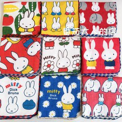 Ready in stock! Made in Japan, Miffy's new gauze towel, pure cotton baby, children's handkerchief, square towel, saliva towel Ready in stock! Made in Japan, Miffy's new gauze towel, pure cotton baby, children's handkerchief, square towel, saliva towel