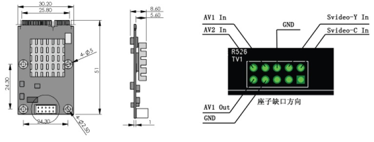 00元】中安视讯mini pci e视频采集卡/mini 型视频卡/工业采集卡|测量