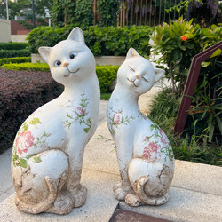 Retro Outdoor Garden Decoration Cat Cartoon Animal Decoration Ornaments Garden Courtyard Terrace Balcony Layout and Landscaping Retro Outdoor Garden Decoration Cat Cartoon Animal Decoration Ornaments Garden Courtyard Terrace Balcony Layout and Landscaping