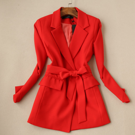 No free shipping 2025 Spring and Autumn Clearance Korean version of lace-up long sleeves slim commuting mid-length solid color blazer
No free shipping 2025 Spring and Autumn Clearance Korean version of lace-up long sleeves slim commuting mid-length solid color blazer