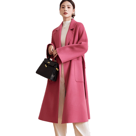 Beiyuan M Family Celebrity Double-sided Cashmere Coat Women's 2025 New Mid-Length Lace-up Wool Wool Jacket
Beiyuan M Family Celebrity Double-sided Cashmere Coat Women's 2025 New Mid-Length Lace-up Wool Wool Jacket