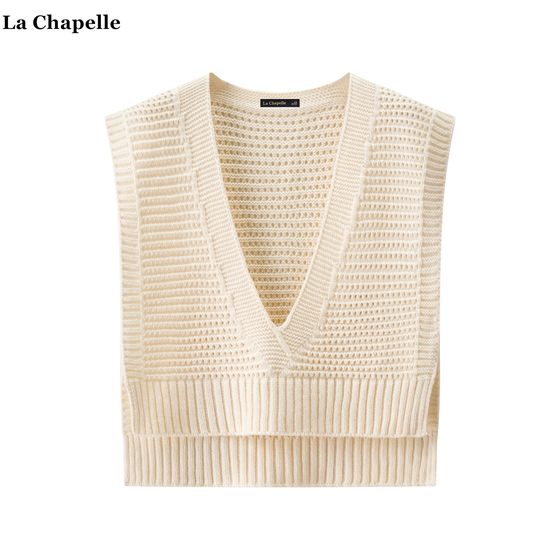 La Chapelle French V-neck Knitted Vest for women's autumn and winter style solid color layered vest vest
La Chapelle French V-neck Knitted Vest for women's autumn and winter style solid color layered vest vest