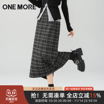 onemore autumn and winter plaid skirt 
onemore autumn and winter plaid skirt
