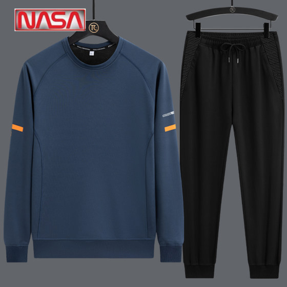 NASA sports sweatshirt suit men's spring and autumn new trendy loose large size running casual clothing two-piece set
NASA sports sweatshirt suit men's spring and autumn new trendy loose large size running casual clothing two-piece set