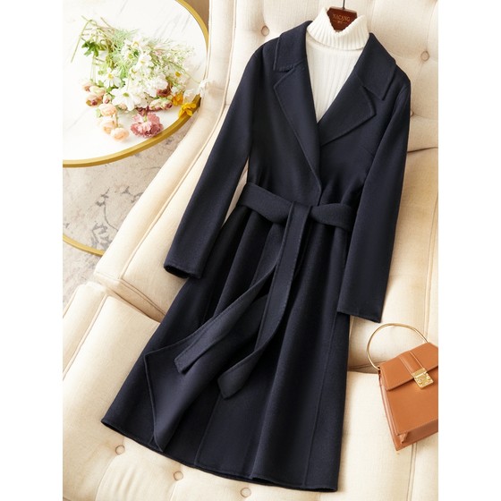 Official website authentic double-sided cashmere coat for women mid-length 2025 new autumn and winter slim temperament popular black wool
Official website authentic double-sided cashmere coat for women mid-length 2025 new autumn and winter slim temperament popular black wool