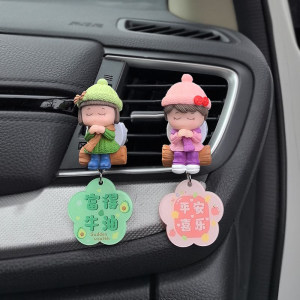 Car air outlet wish couple cartoon doll aromatherapy clip 3D three-dimensional perfume ornament interior decoration 
Car air outlet wish couple cartoon doll aromatherapy clip 3D three-dimensional perfume ornament interior decoration