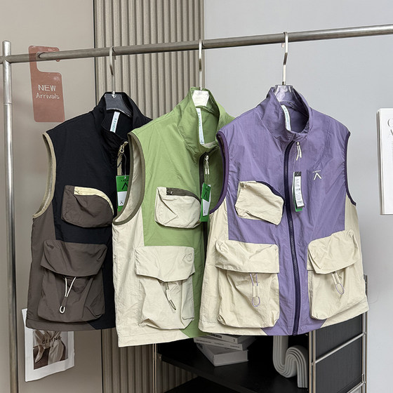 Order for big manufacturers! Couple outdoor mountain style functional style loose waterproof multi-pocket lightweight work vest vest
Order for big manufacturers! Couple outdoor mountain style functional style loose waterproof multi-pocket lightweight work vest vest
