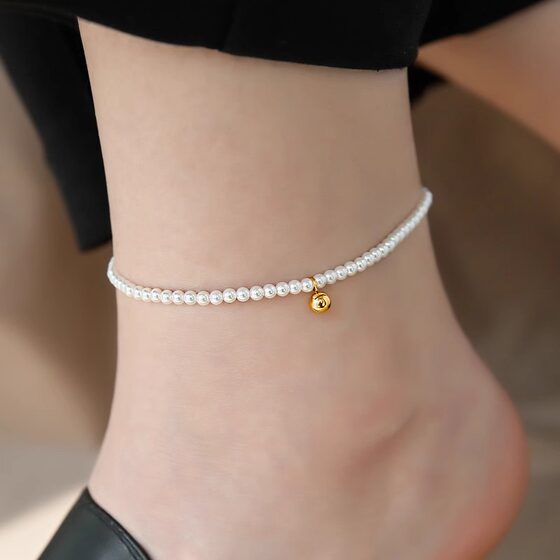 Xiaomi pearl pearl ankle chain for women 2025 new trendy gold bead ankle chain without fading niche high-end foot chain leg ring
Xiaomi pearl pearl ankle chain for women 2025 new trendy gold bead ankle chain without fading niche high-end foot chain leg ring