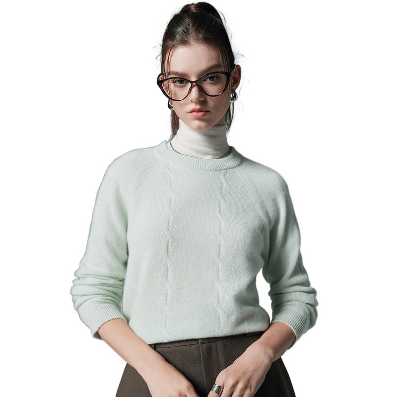 Paro 100% cashmere autumn and winter solid color literary base knitted sweater versatile casual loose cashmere sweater for women
Paro 100% cashmere autumn and winter solid color literary base knitted sweater versatile casual loose cashmere sweater for women
