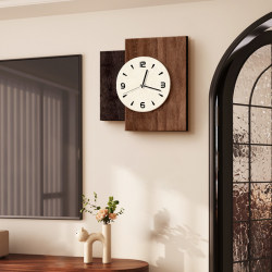 Retro Atmospheric Clock Wall Clock for Living Room 2025 New Style Artistic Accessible Luxury High-End Silent Punch-Free Wall Clock Retro Atmospheric Clock Wall Clock for Living Room 2025 New Style Artistic Accessible Luxury High-End Silent Punch-Free Wall Clock