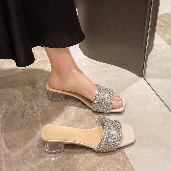 Slippers for women in summer wear 2025 new fashion internet celebrity niche crystal thick heel flip flops for diamonds French sandals
Slippers for women in summer wear 2025 new fashion internet celebrity niche crystal thick heel flip flops for diamonds French sandals