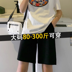 300 pounds plus size fat mm black shorts for women summer 300 pounds plus size fat mm black shorts for women summer