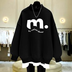 Half turtleneck fake two piece SMZY/Shangmeiism Half turtleneck fake two piece SMZY/Shangmeiism