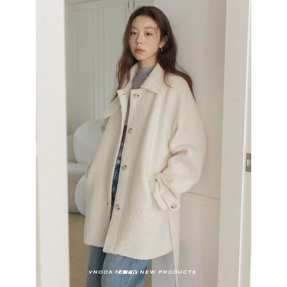 VNOOK turning over the collar women's medium long 2024 new autumn and winter high -end sensitive wool granules, woolen coats
VNOOK turning over the collar women's medium long 2024 new autumn and winter high -end sensitive wool granules, woolen coats