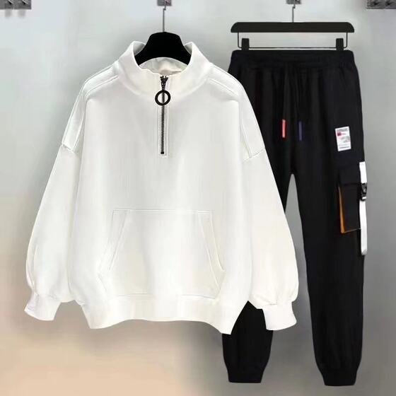 Hong Kong style sweatshirt suit men's autumn trendy brand hooded jacket for teenagers and students casual versatile big children's men's clothing set
Hong Kong style sweatshirt suit men's autumn trendy brand hooded jacket for teenagers and students casual versatile big children's men's clothing set