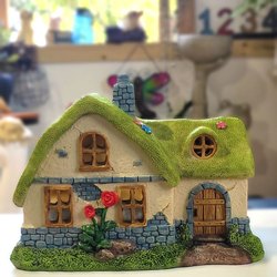 Solar Lights, Country Cottage Garden Night Lights, Courtyard Balcony Creative Landscaping Decorative Ornaments, Resin House Solar Lights, Country Cottage Garden Night Lights, Courtyard Balcony Creative Landscaping Decorative Ornaments, Resin House