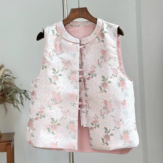 Chinese style sleeveless vest vest vest high-end women's spring and autumn style with Songjin Chinese vest top~ Clearance benefits
Chinese style sleeveless vest vest vest high-end women's spring and autumn style with Songjin Chinese vest top~ Clearance benefits