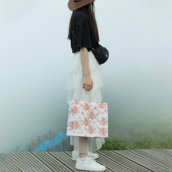 Fashionable Ins-Style Orange-Pink Rose Clothing Shoe Box Birthday Gift Clothing Store Packaging Gift Tote Kraft Paper Bag Fashionable Ins-Style Orange-Pink Rose Clothing Shoe Box Birthday Gift Clothing Store Packaging Gift Tote Kraft Paper Bag