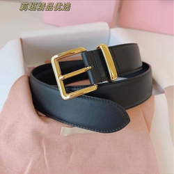 2025 New Miu Miu Belt for Women, Imported Top-Grain Leather, Vintage Genuine Leather Belt, Fashionable and Versatile for Jeans 2025 New Miu Miu Belt for Women, Imported Top-Grain Leather, Vintage Genuine Leather Belt, Fashionable and Versatile for Jeans
