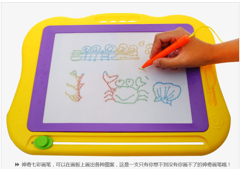 超大号儿童彩色磁性画板 画架 宝宝美术写字绘画板套装 儿童玩具