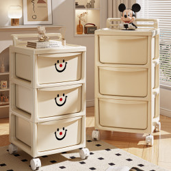 Trolley Storage Rack, Household Drawer-Type Snack and Toy Storage Cabinet, Multi-Layer Movable Baby Product Storage Cabinet Trolley Storage Rack, Household Drawer-Type Snack and Toy Storage Cabinet, Multi-Layer Movable Baby Product Storage Cabinet