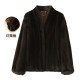 2025 new style imported native mink from North America with full drawstring short V-neck mink coat young style fur lantern sleeves 2025 new style imported native mink from North America with full drawstring short V-neck mink coat young style fur lantern sleeves