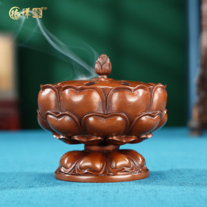 Copper <Lotus Incense Furnace>Home Indoor Incense Supplies Sandalwood Burner Office Aromatherapy Antique Pan Incense Furnace 
Copper <Lotus Incense Furnace>Home Indoor Incense Supplies Sandalwood Burner Office Aromatherapy Antique Pan Incense Furnace