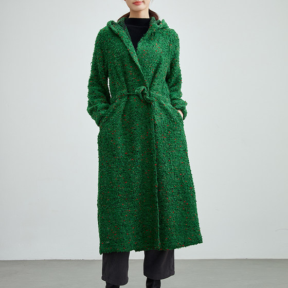New Loose Large Size Literary Retro Hooded Woolen Coat for Women's Mid-Length Lace Woolen Coat
New Loose Large Size Literary Retro Hooded Woolen Coat for Women's Mid-Length Lace Woolen Coat