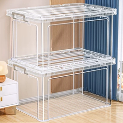 Transparent Storage Box for Home Use, Extra-Large Plastic Clothing Organizer, Toy Storage Box, Thickened Miscellaneous Storage Solution Transparent Storage Box for Home Use, Extra-Large Plastic Clothing Organizer, Toy Storage Box, Thickened Miscellaneous Storage Solution